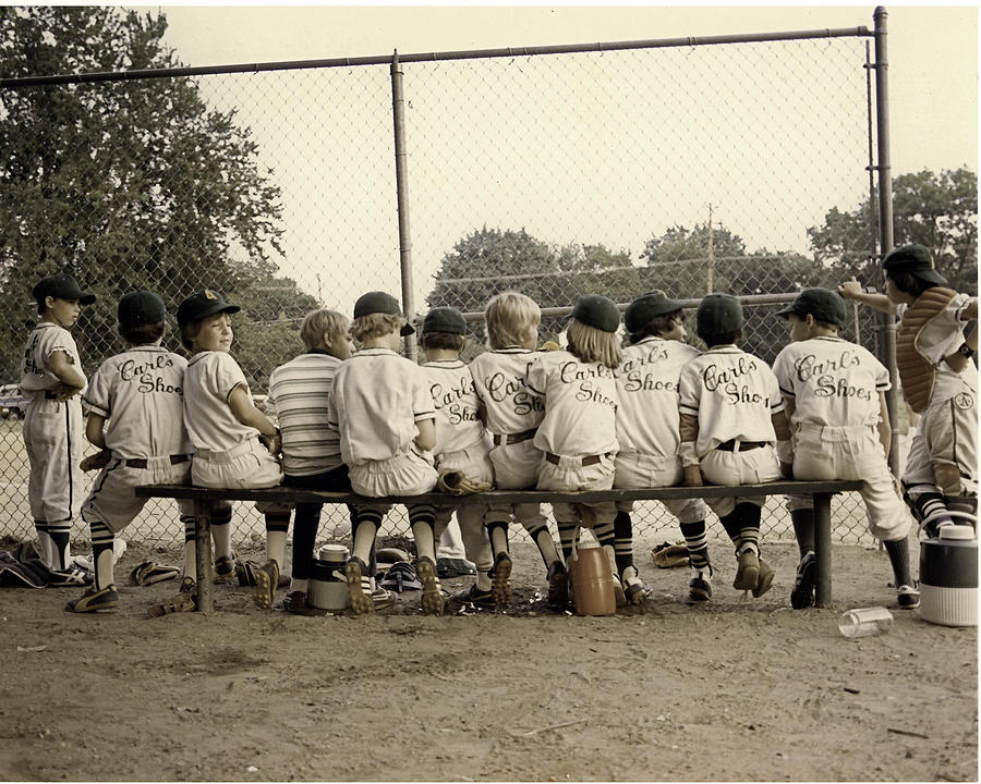 Baseball Bench Photograph by Frank Costello