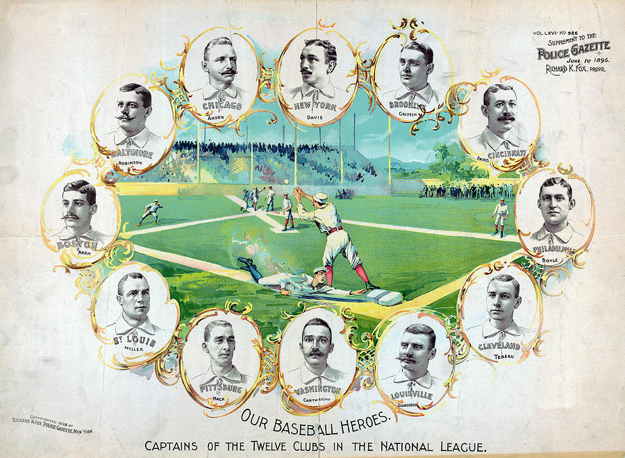 Baseball, C1895 Drawing By Granger - Fine Art America