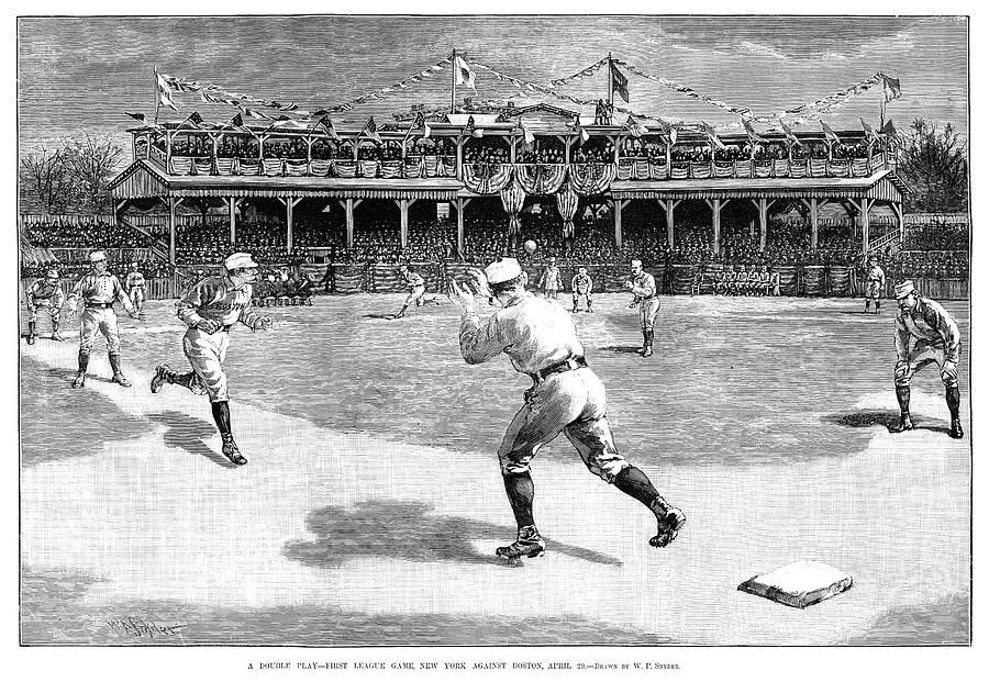 Baseball Game, 1886 Painting by Granger