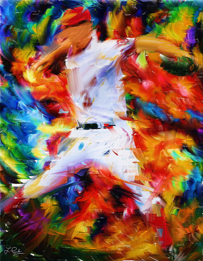 Baseball Digital Art - Baseball  I by Lourry Legarde