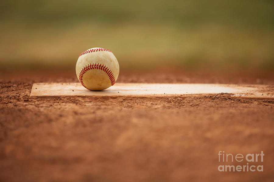 baseball-on-the-pitchers-mound-photograph-by-david-lee-fine-art-america