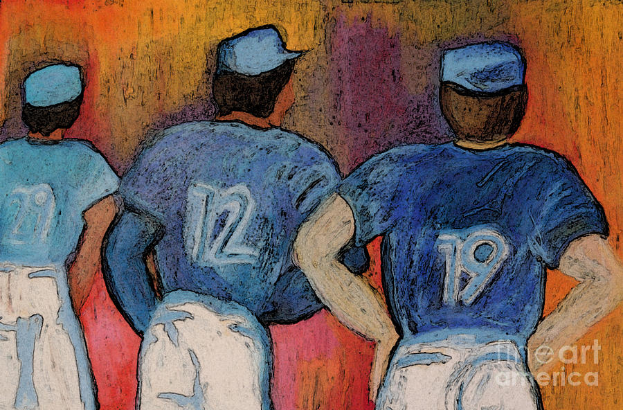 Baseball Painting - Baseball Team by jrr  by First Star Art
