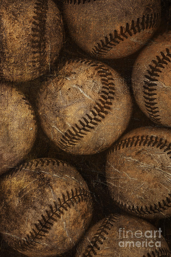 Baseballs Photograph - Baseballs by Diane Diederich