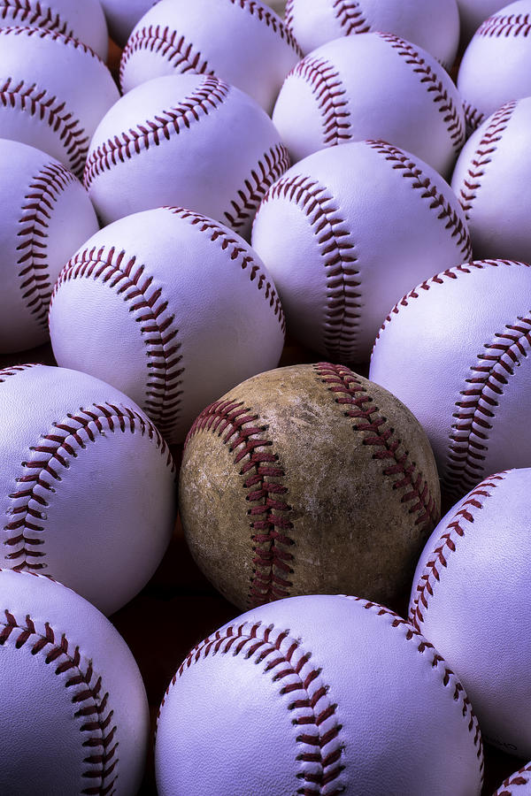 Sports Photograph - Baseballs  by Garry Gay