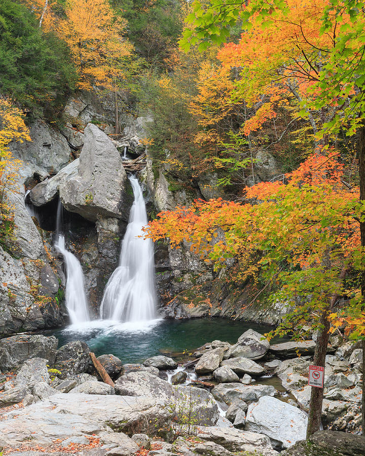 Bash Bish Falls Portrait Photograph by Bill Wakeley