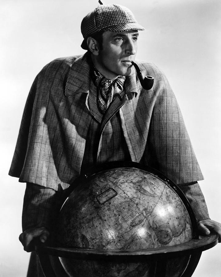 Basil Rathbone In Sherlock Holmes And The Secret Weapon Photograph by