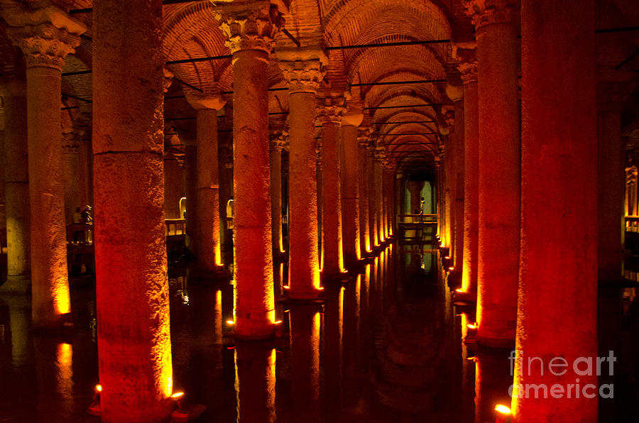Basilica Cistern Digital Art by Pravine Chester