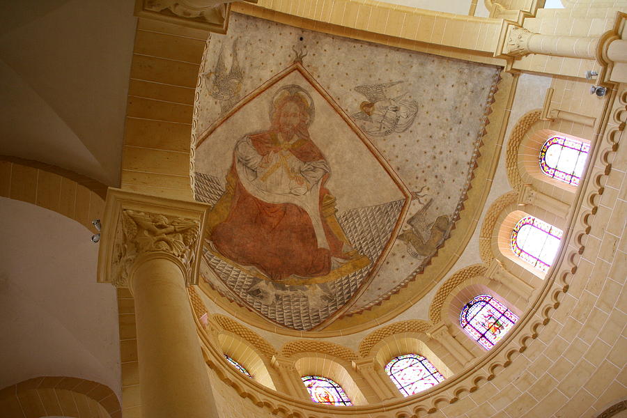 Basilica Fresco - Paray le Monial Photograph by Christiane Schulze Art And Photography