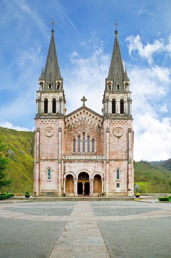 Basilica Of Covadonga. Covadonga Church Photograph by Elena Pueyo