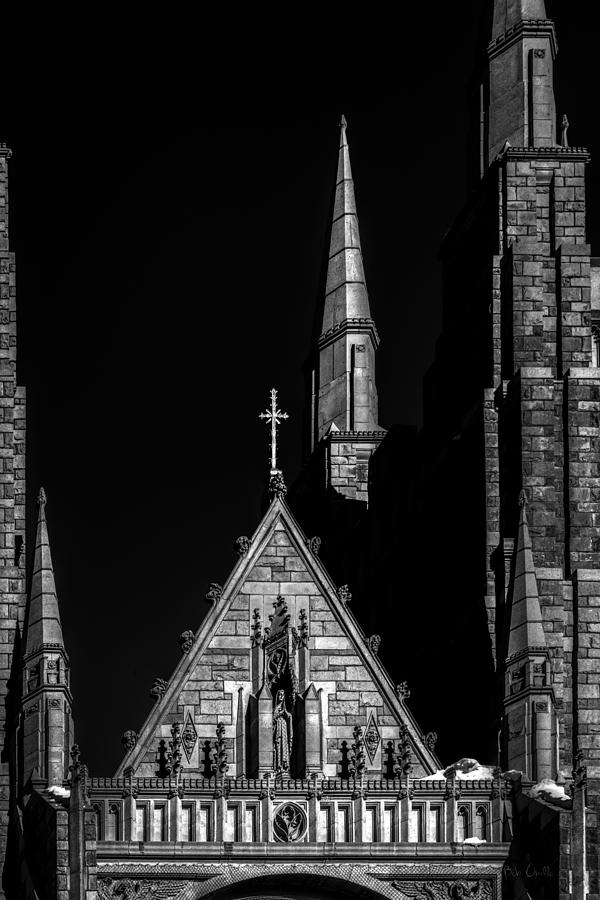 Black And White Photograph - Basilica of Saints Peter and Paul  2 by Bob Orsillo