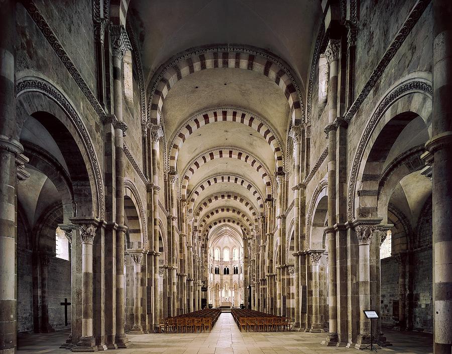 Basilica Of St Mary Magdalen. France Photograph by Everett | Fine Art ...