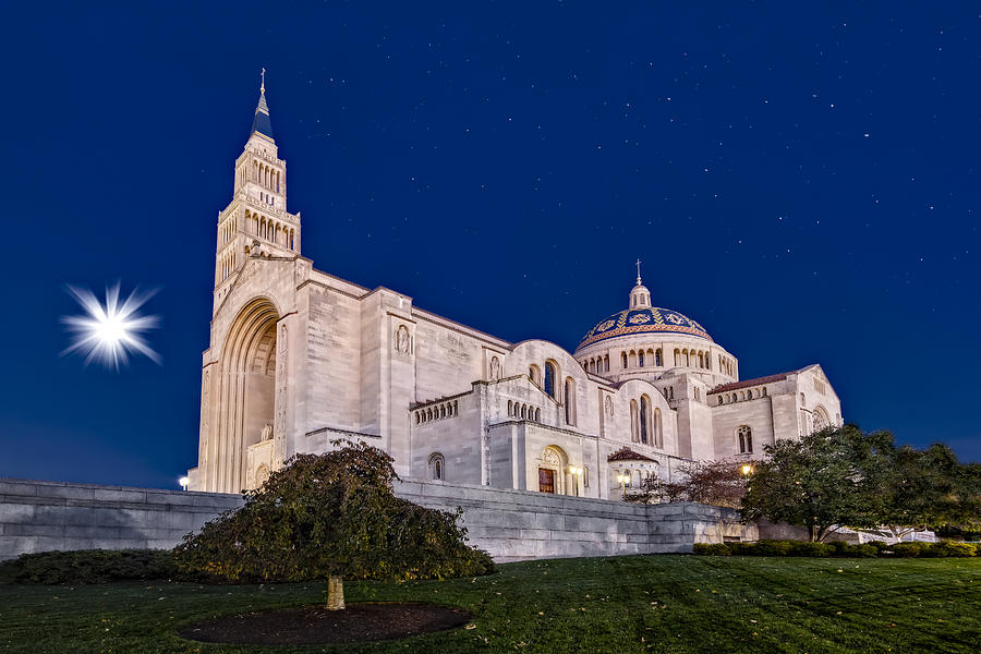 Basilica of the National Shrine of the Immaculate Conception Photograph by Susan Candelario