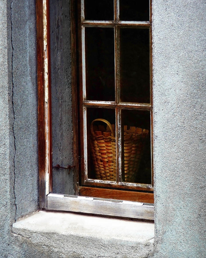 Basket In Window Photograph by Gigi Ebert