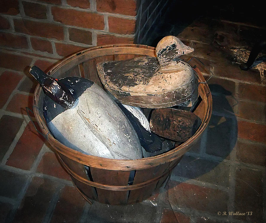 Basket Of Decoys Photograph by Brian Wallace Basket Of Decoys Photograph by Brian Wallace