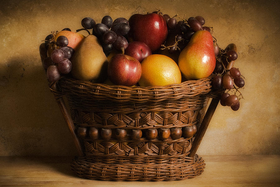 Basket Of Fruits Photograph