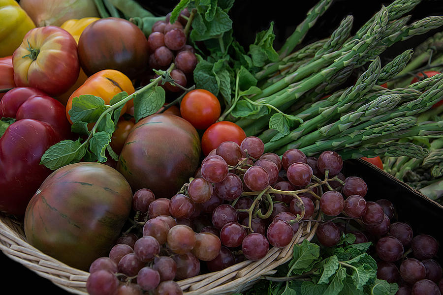 Basket of Produce Photograph by Michael Moriarty Basket of Produce Photograph by Michael Moriarty