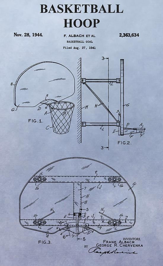 Basketball Hoop Digital Art - Basketball Hoop by Dan Sproul Basketball Hoop Digital Art - Basketball Hoop by Dan Sproul