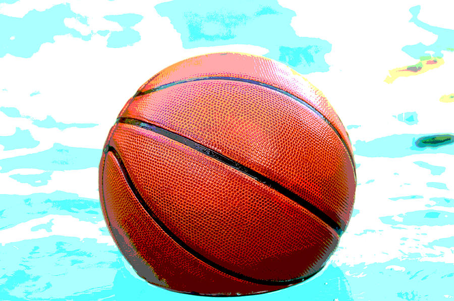 Basketball Photograph - Basketball in pool by Tammy Abrego