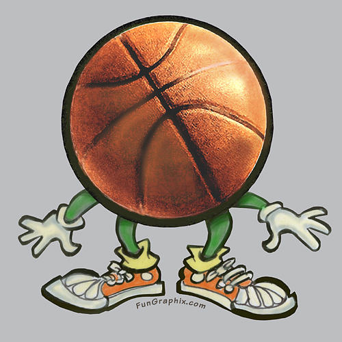 Basketball Digital Art by Kevin Middleton