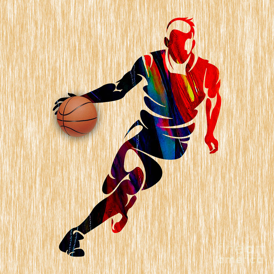 Basketball Mixed Media by Marvin Blaine