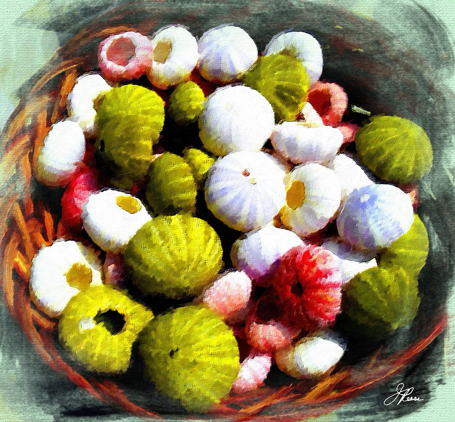 Baskets of Seashells  Painting by Joan Reese