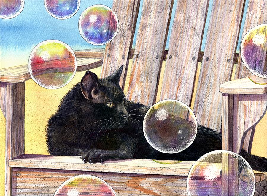 Basking in Bubbles Painting by Catherine G McElroy