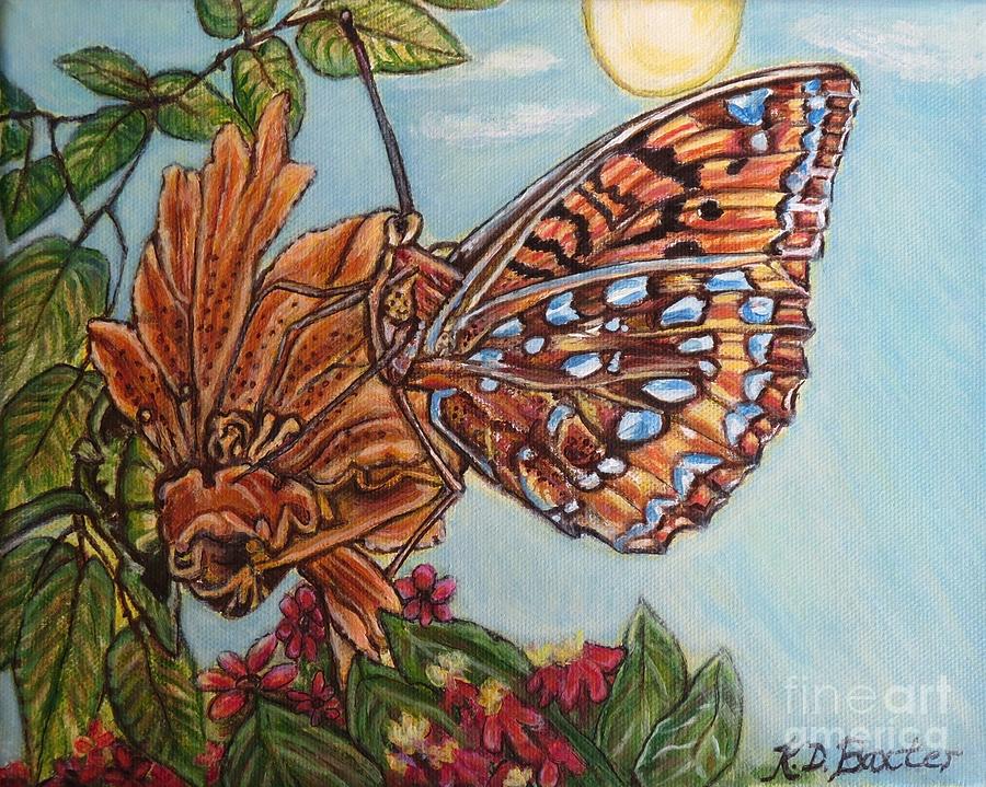Basking in the Warmth of the Sun in a Tropical Paradise Painting Painting by Kimberlee Baxter