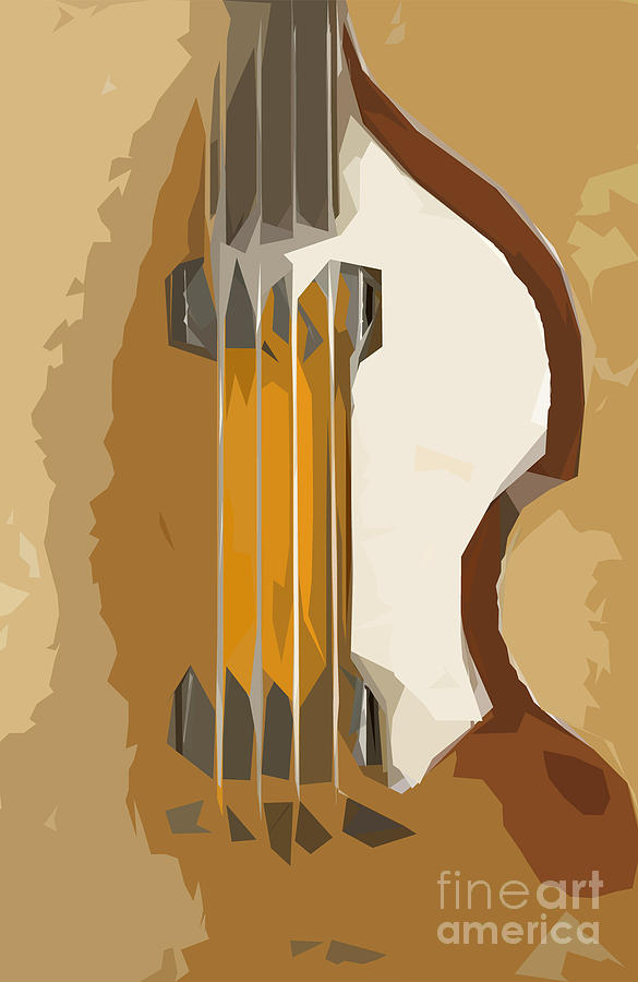 Bass brown back Drawing by Drawspots Illustrations - Fine Art America