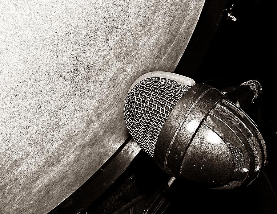 Bass Drum and Mic Photograph by Chris Berry