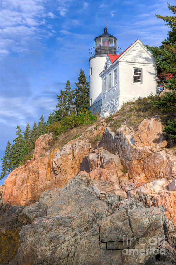 Bass Harbor Head Light I Photograph by Clarence Holmes