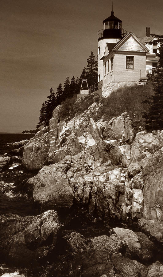 Bass Harbor Head Lighthouse Photograph by Skip Willits