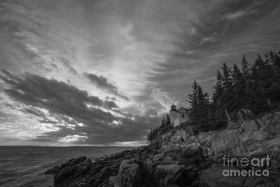 Acadia National Park Photograph - Bass Harbor Head Lighthouse Sunset by Michael Ver Sprill