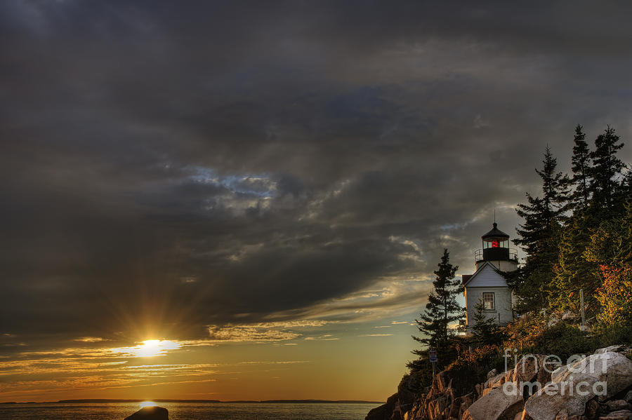 Bass Harbor Lighthouse Acadia National Park Photograph by Oscar Gutierrez