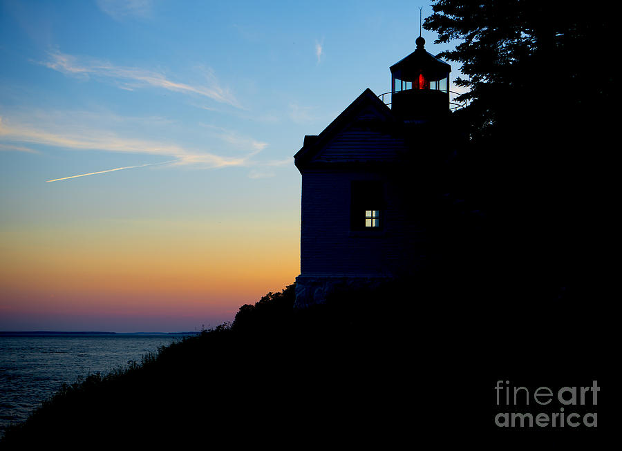 Acadia National Park Photograph - Bass Harbor Lighthouse at Sunset by Diane Diederich