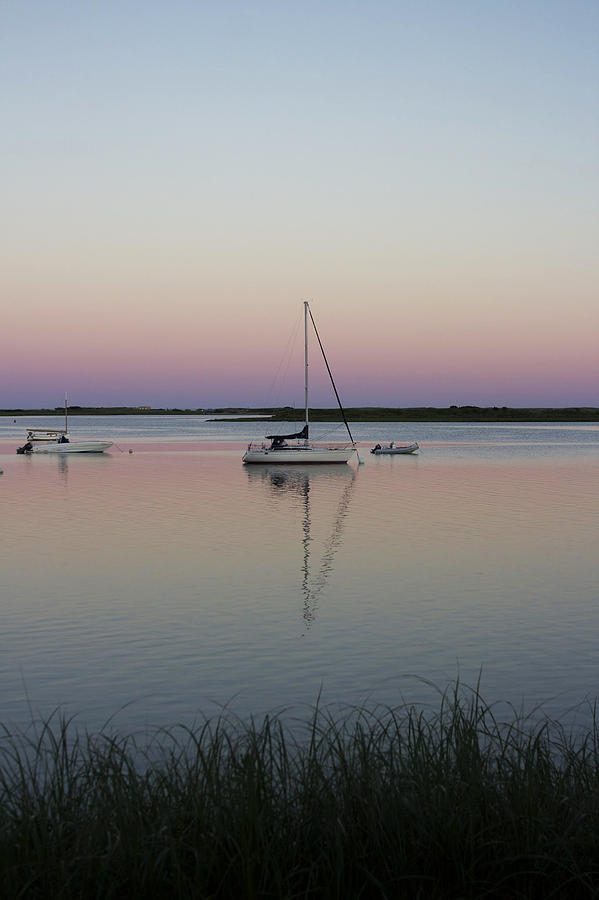 Sail Photograph - Bass River Reflections by Jill Blackwood Sail Photograph - Bass River Reflections by Jill Blackwood