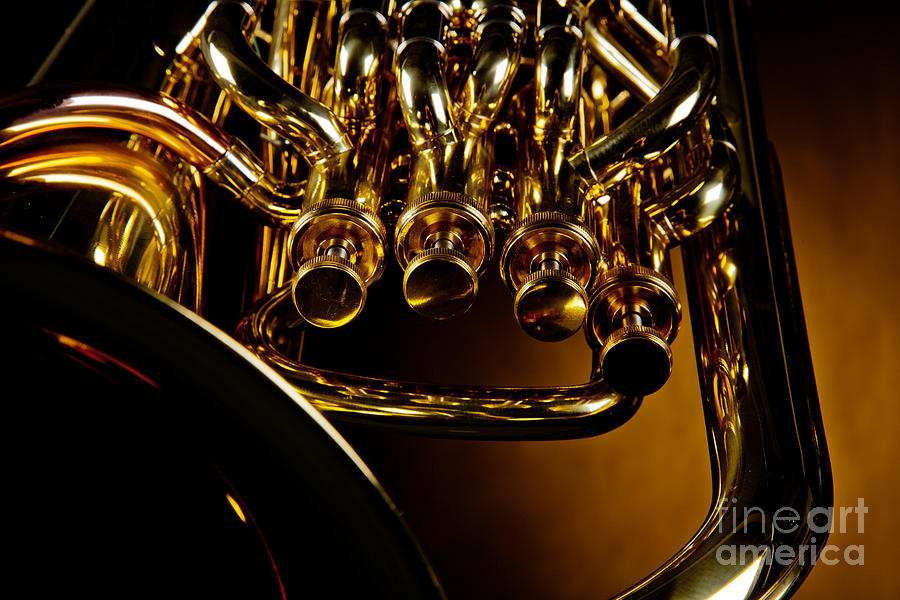 Bass Tuba Brass Instrument Photograph in Color 3392.02 Photograph by M K Miller