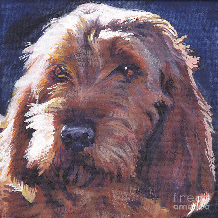 Dog Painting - Basset Fauve de Bretagne by Lee Ann Shepard