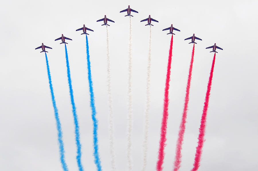 Bastille Day Air Show at the Champs-Elysees Photograph by Joel Thai