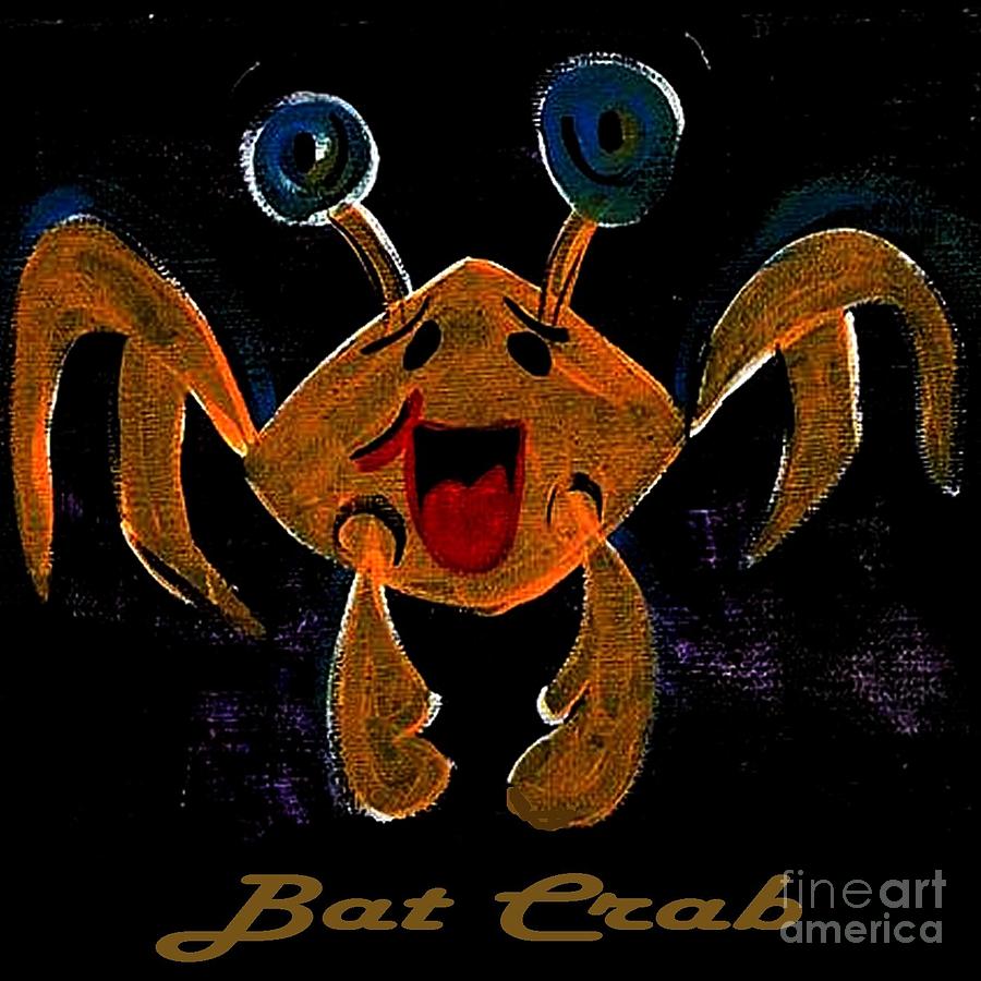 Bat Crab Painting by Donna Daugherty