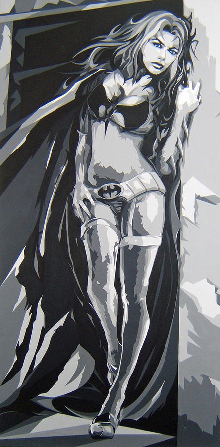 Batman Movie Painting - Batgirl Unmasked by Michael James Toomy