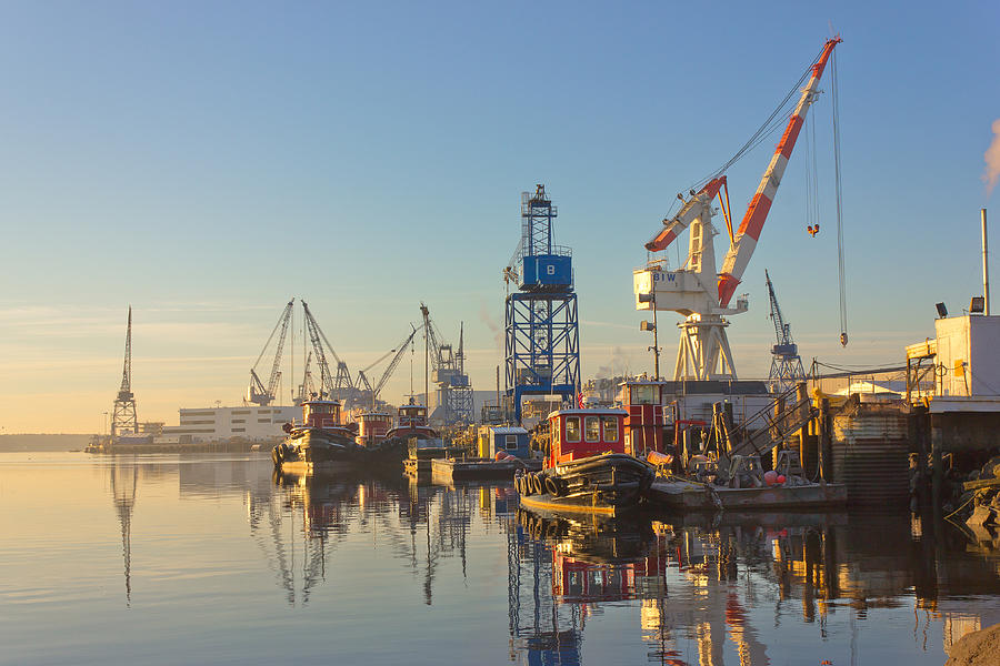 Bath Iron Works Photograph by Benjamin Williamson - Fine Art America