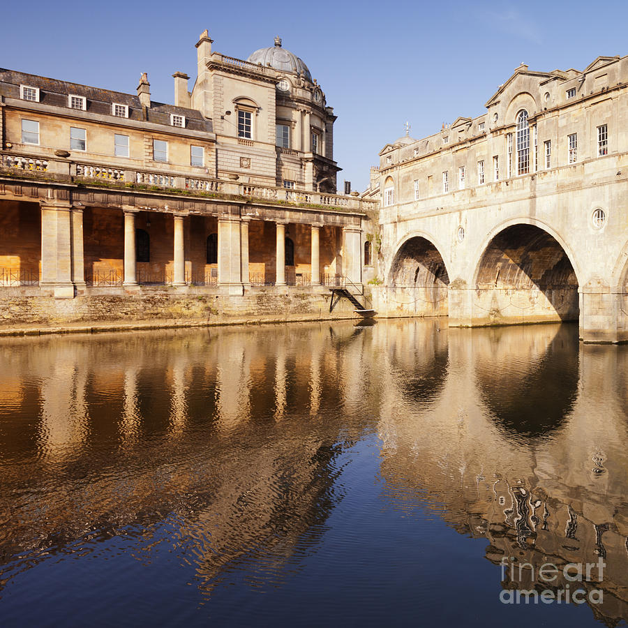 Bath Pulteney Bridge and Colonnade Bath Photograph by Colin and Linda McKie
