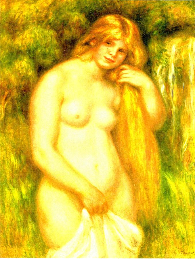 Bather I Digital Art by Pierre-Auguste Renoir
