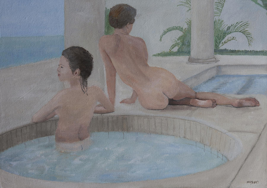 Bathers Painting by Masami Iida
