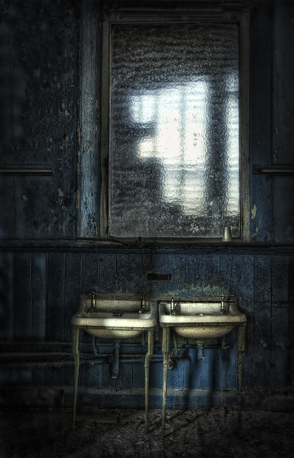 Bathroom Blues Photograph by Jason Green
