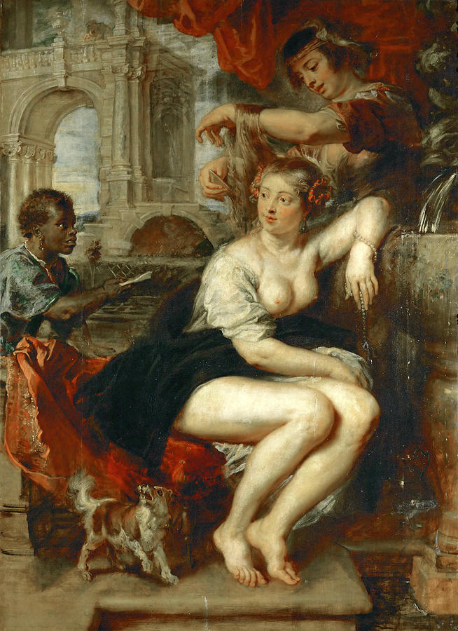 Bathsheba at the Fountain Painting by Peter Paul Rubens