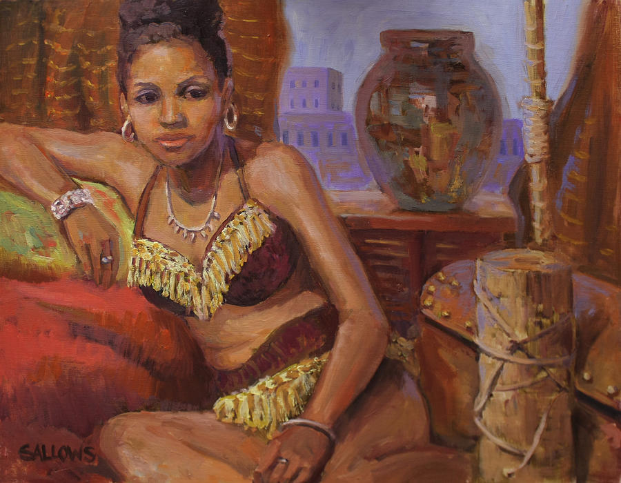 Bathsheba Painting - Bathsheba by Nora Sallows Bathsheba Painting - Bathsheba by Nora Sallows
