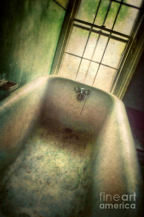 Bathtub in Abandoned House Photograph by Jill Battaglia