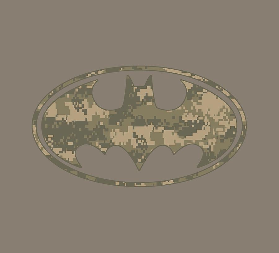 Batman - Army Camo Shield Digital Art by Brand A - Pixels