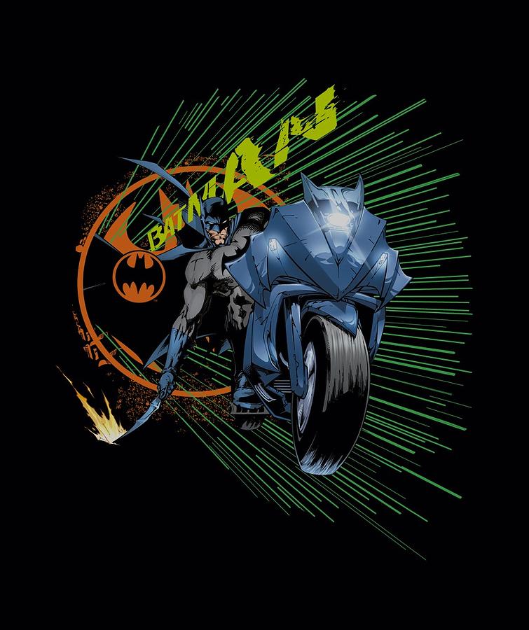 Batman Movie Digital Art - Batman - Batcycle by Brand A